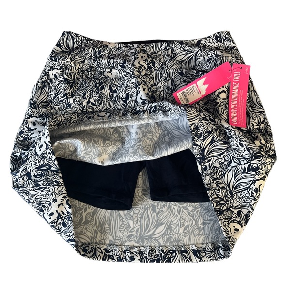 New Lilly Pulitzer Luxletic High Tide Print Monica 17" Skort Size 4 Stretch - Picture 4 of 4